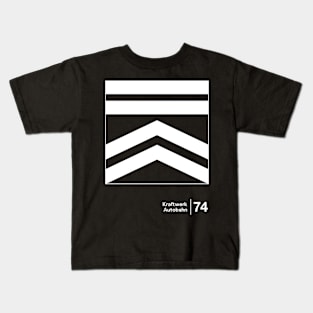 Autobahn - Minimalist Graphic Design Artwork Kids T-Shirt